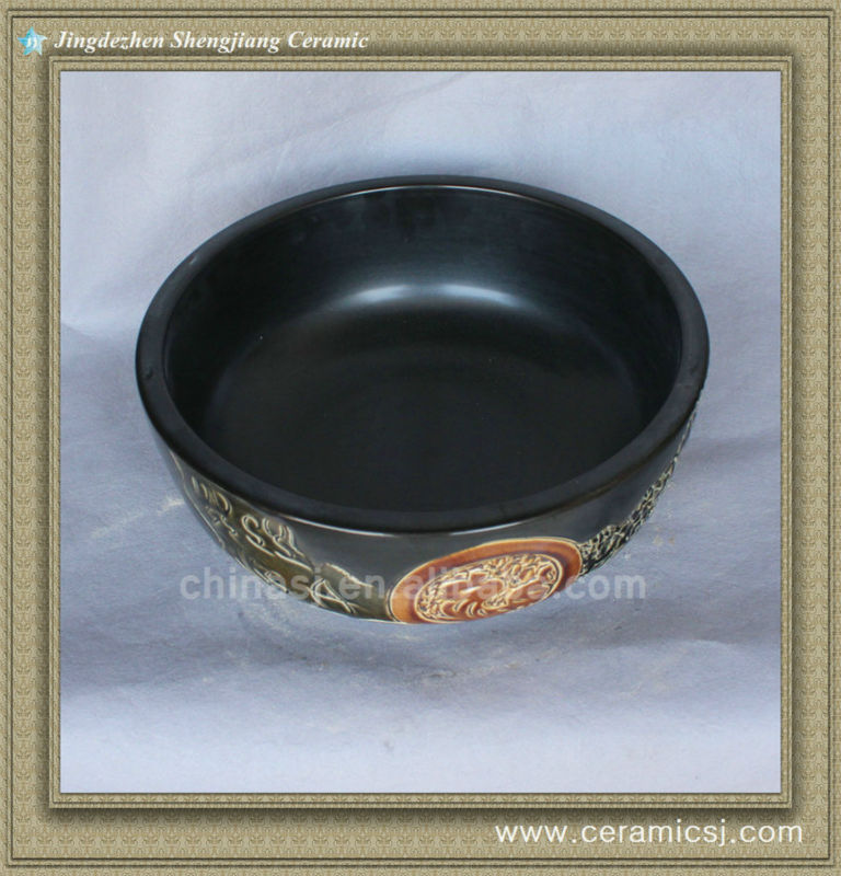 588819199_878 antique chinese ceramic bathroom sink WRYBH98 - shengjiang  ceramic  factory   porcelain art hand basin wash sink