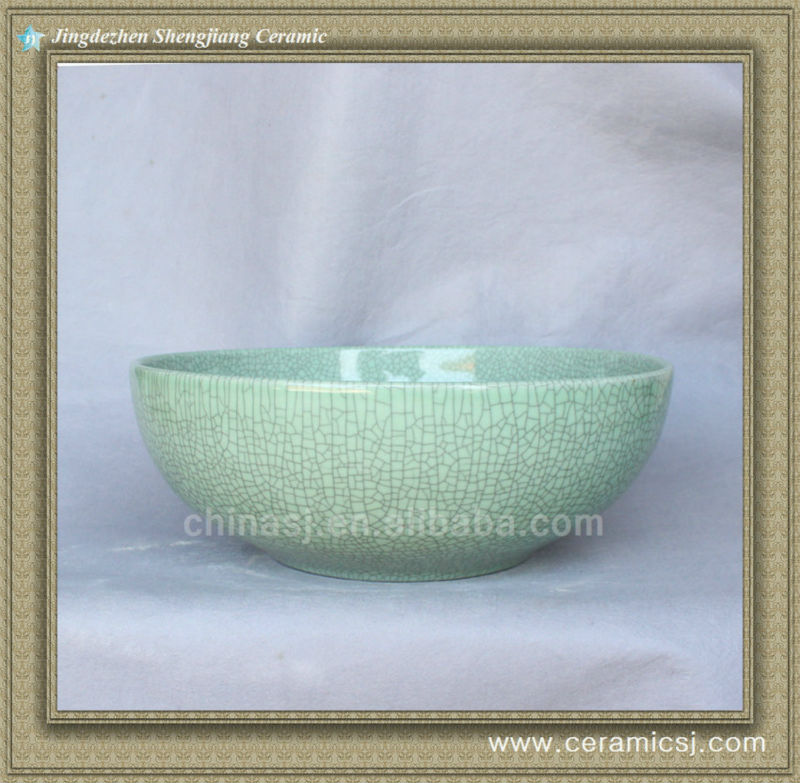 588829041_770 crackled chinese ceramic bathroom sink WRYBH89 - shengjiang  ceramic  factory   porcelain art hand basin wash sink