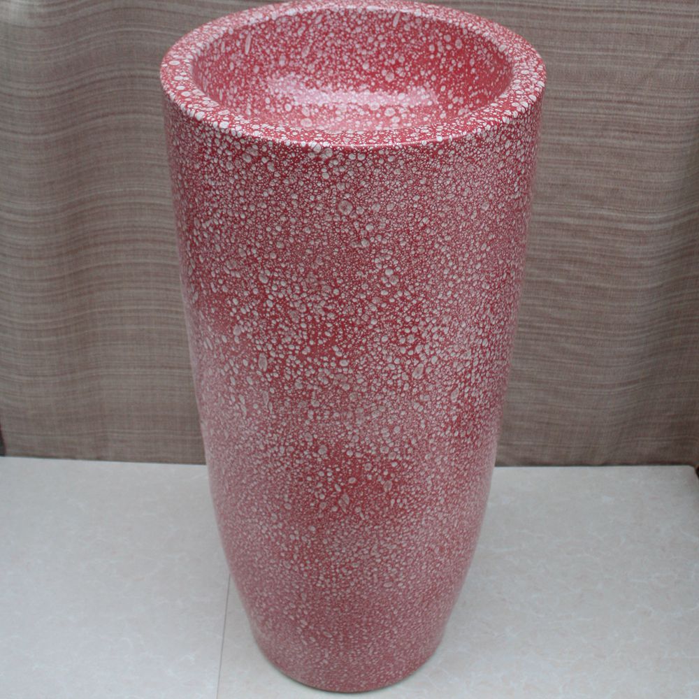 RYXW004_2 Ceramic Pedestal Lavatory - shengjiang  ceramic  factory   porcelain art hand basin wash sink
