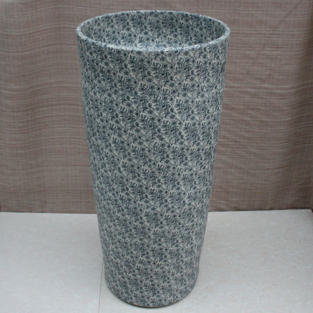 RYXW010_2 Floral design Ceramic Pedestal Lavatory - shengjiang  ceramic  factory   porcelain art hand basin wash sink