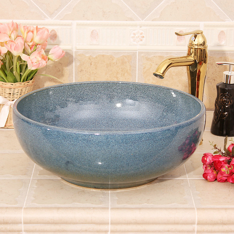 RYXW457_1 RYXW457 Color glazed Ceramic hand wash basin - shengjiang  ceramic  factory   porcelain art hand basin wash sink