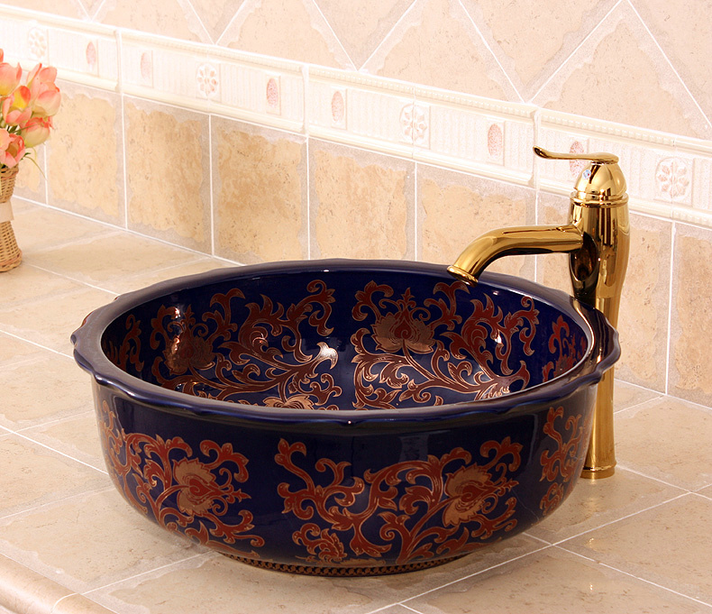 RYXW631_1 Oval bathroom vessel sink - shengjiang  ceramic  factory   porcelain art hand basin wash sink