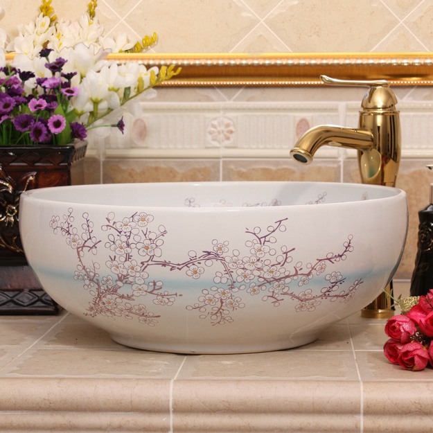 RYXW681_3 9 designs Porcelain vessel sink - shengjiang  ceramic  factory   porcelain art hand basin wash sink