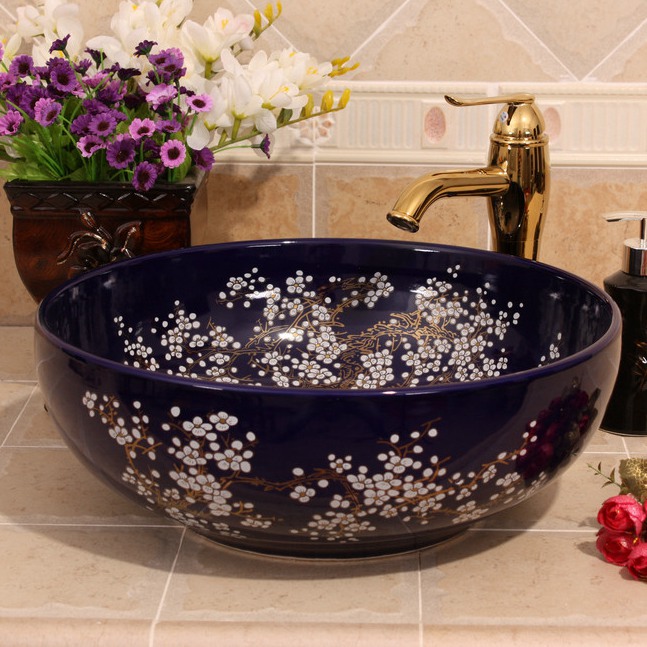 RYXW682_3 9 designs Porcelain vessel sink - shengjiang  ceramic  factory   porcelain art hand basin wash sink