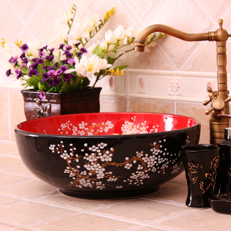 RYXW687_1 9 designs Porcelain vessel sink - shengjiang  ceramic  factory   porcelain art hand basin wash sink