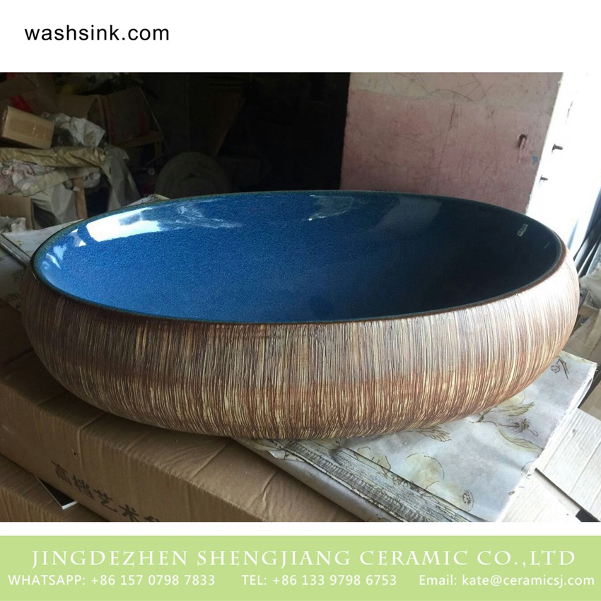 TPAA-169-w58×40×15j3135 TPAA-169 Lowest price home decor Jingdezhen ceramic lavabo - shengjiang  ceramic  factory   porcelain art hand basin wash sink