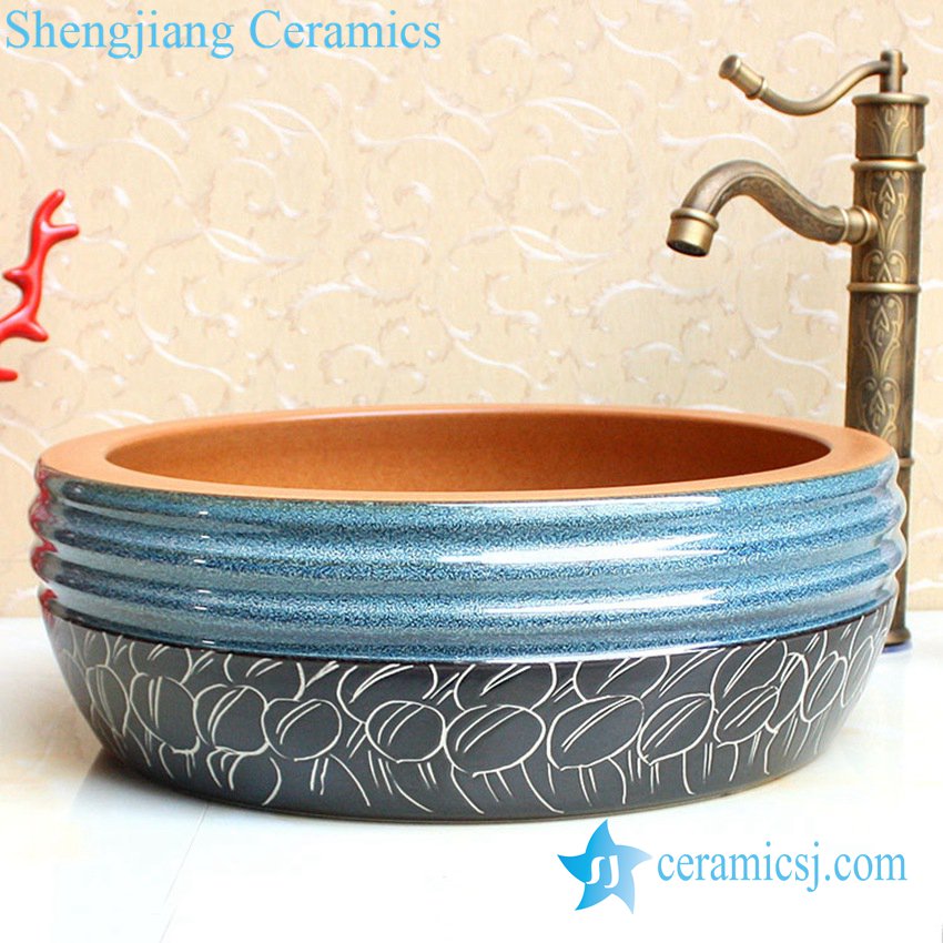 YL-B0_2408-1 YL-B0_2408 thicken layer bathroom sanitary vessel sink - shengjiang  ceramic  factory   porcelain art hand basin wash sink