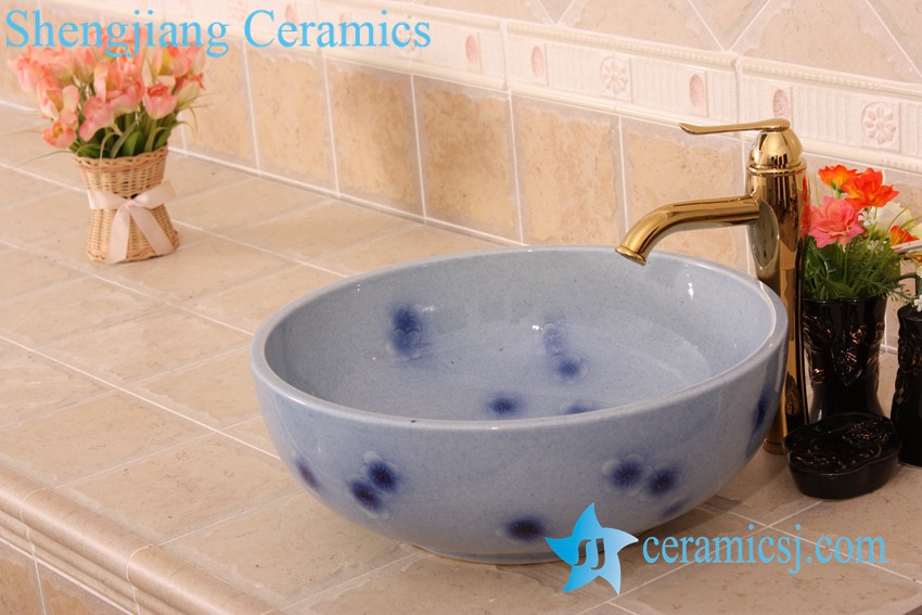 YL-H_6837 YL-H_6837 For floor and wall hot sale decorative corner bathroom chinaware sink - shengjiang  ceramic  factory   porcelain art hand basin wash sink