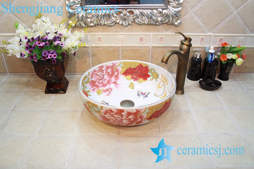 YL-OT_0632 YL-OT_0632 Ceramic basin for wash hair - shengjiang  ceramic  factory   porcelain art hand basin wash sink