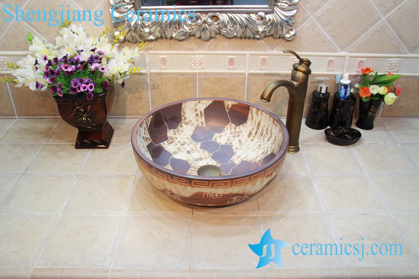 YL-OT_0636 YL-OT_0636 Fancy ceramic bathroom foot basin - shengjiang  ceramic  factory   porcelain art hand basin wash sink