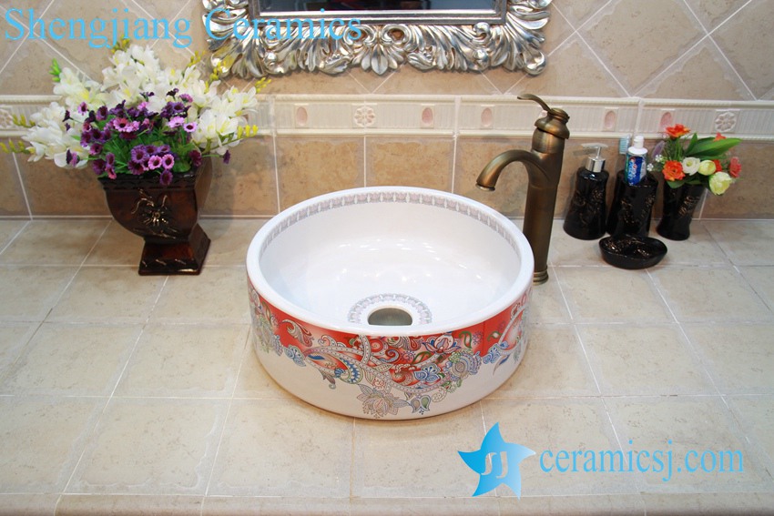 YL-OT_0642 YL-OT_0642 Factory direct bathroom marble sink - shengjiang  ceramic  factory   porcelain art hand basin wash sink