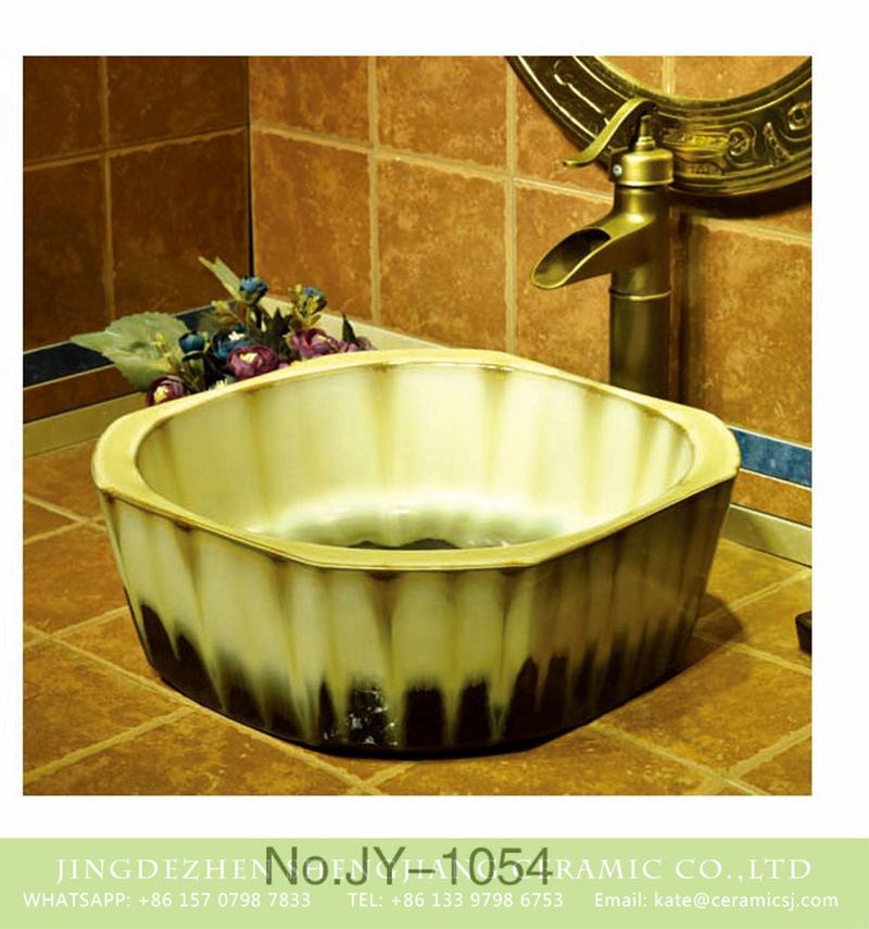 SJJY-1054-13仿古四方盆_09 Chinese hand painted retro ceramic art wash basin    SJJY-1054-13 - shengjiang  ceramic  factory   porcelain art hand basin wash sink