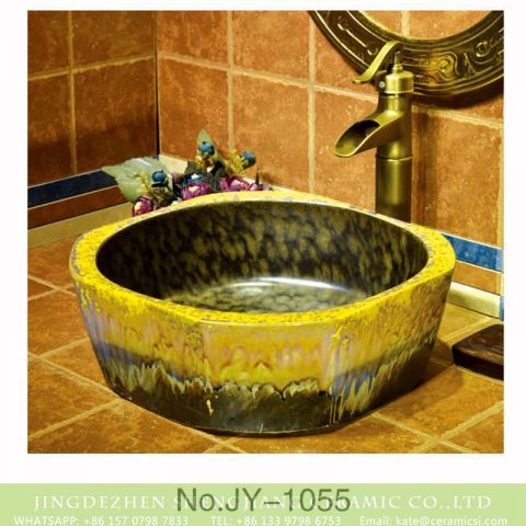 Jingdezhen wholesale hand painted art ceramic wash basin   SJJY-1055-13