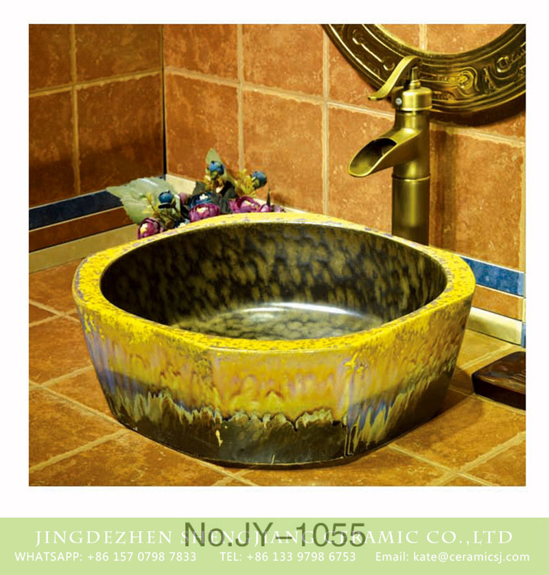 SJJY-1055-13仿古四方盆_10 Jingdezhen wholesale hand painted art ceramic wash basin   SJJY-1055-13 - shengjiang  ceramic  factory   porcelain art hand basin wash sink