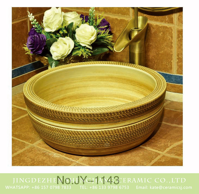 SJJY-1143-22仿古腰鼓盆_04 Chinoiserie vintage style hand carved unique design sanitary ware    SJJY-1143-22 - shengjiang  ceramic  factory   porcelain art hand basin wash sink
