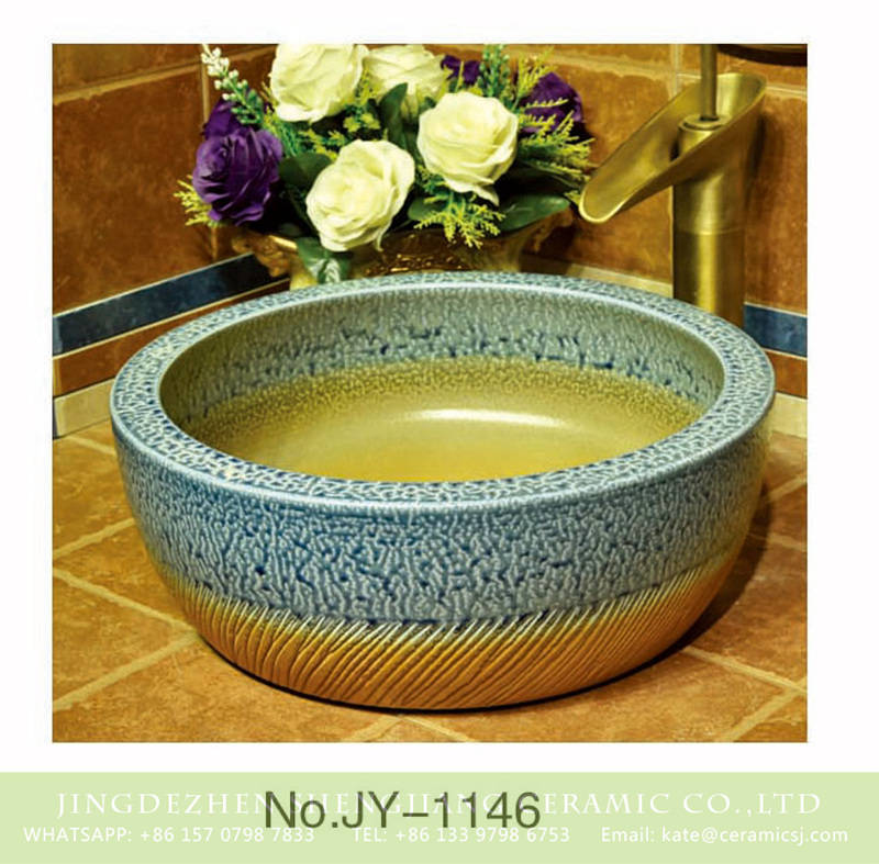 SJJY-1146-22仿古腰鼓盆_08 Factory price Shengjiang manufacture thick edge durable wash hand basin    SJJY-1146-22 - shengjiang  ceramic  factory   porcelain art hand basin wash sink