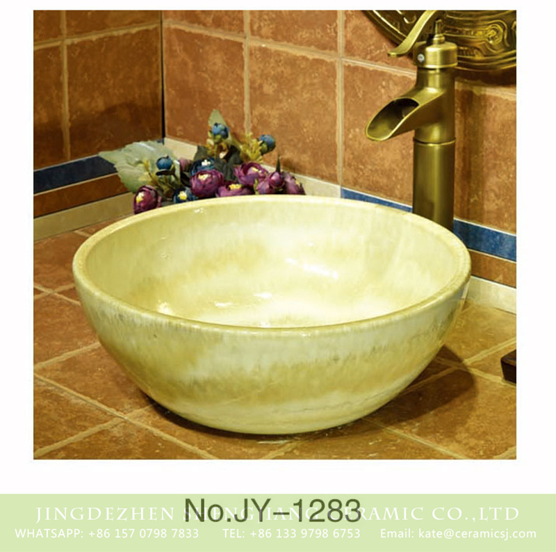 SJJY-1283-34仿古碗盆_13 Factory outlet high gloss art ceramic hotel independent hung wash sink     SJJY-1283-34 - shengjiang  ceramic  factory   porcelain art hand basin wash sink