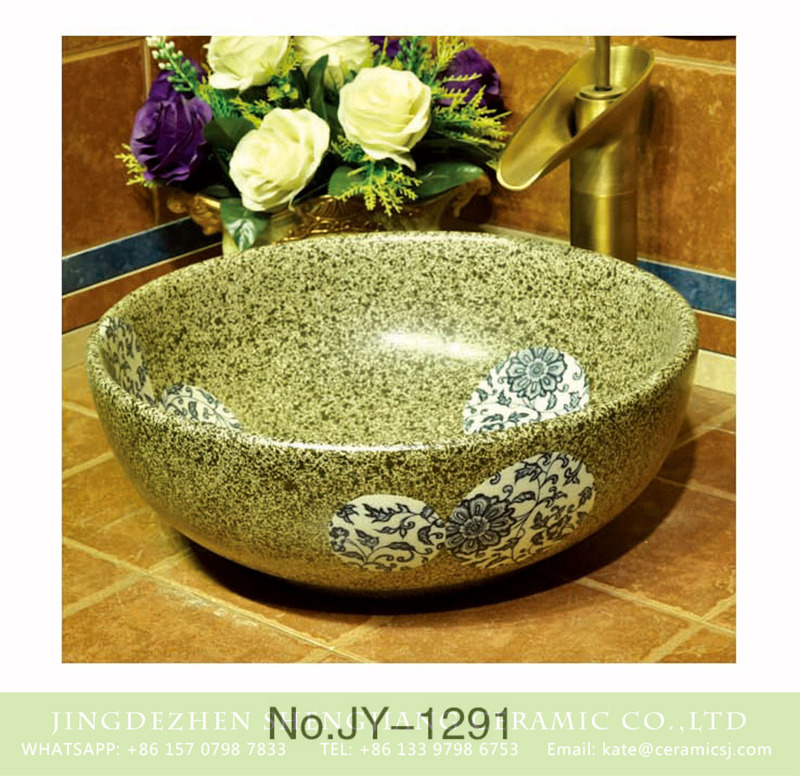 SJJY-1291-35仿古碗盆_09 Asia online sale marble style with blue and white pattern sanitary ware    SJJY-1291-35 - shengjiang  ceramic  factory   porcelain art hand basin wash sink