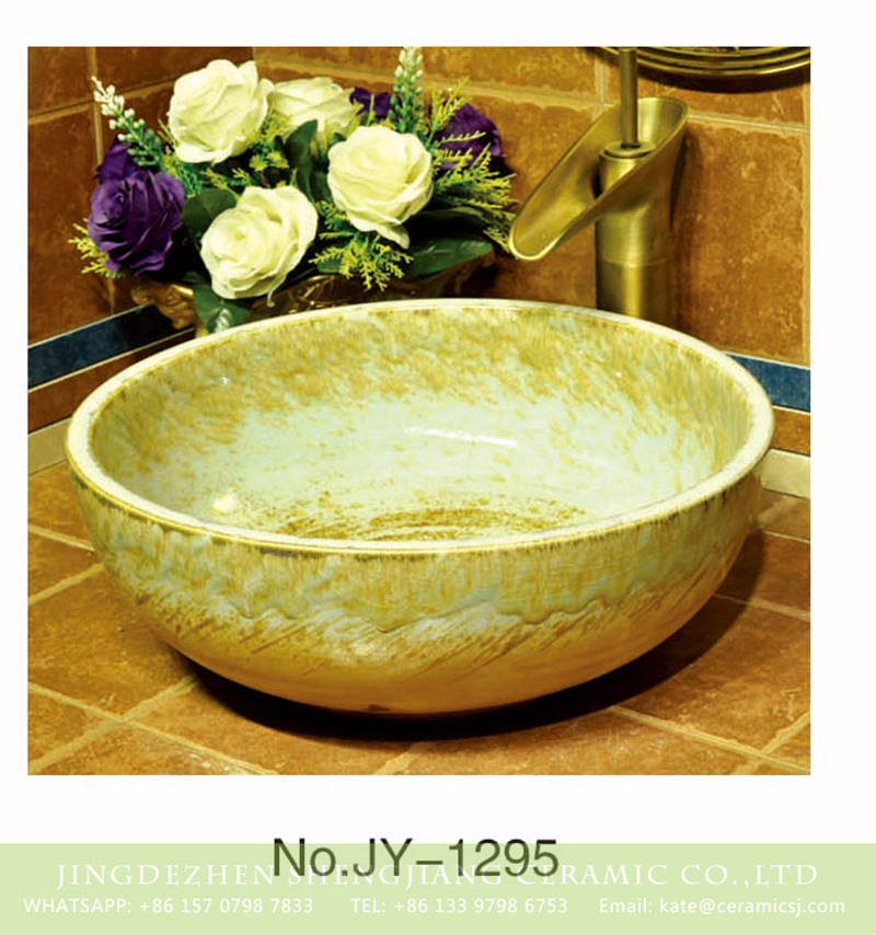 SJJY-1295-35仿古碗盆_13 Asia online sale ancient style round sanitary ware    SJJY-1295-35 - shengjiang  ceramic  factory   porcelain art hand basin wash sink