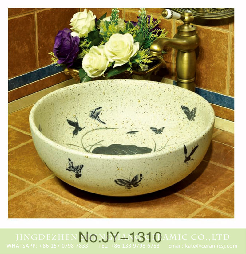 SJJY-1310-37仿古碗盆_03 Shengjiang ceramic art hand painting round wash basin    SJJY-1310-37 - shengjiang  ceramic  factory   porcelain art hand basin wash sink