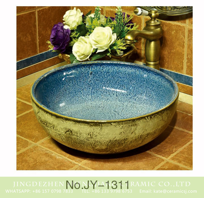 SJJY-1311-37仿古碗盆_04 China ancient porcelain smooth blue color inner wall wash hand basin    SJJY-1311-37 - shengjiang  ceramic  factory   porcelain art hand basin wash sink
