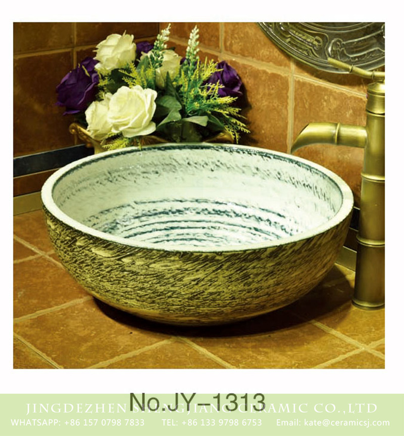 SJJY-1313-37仿古碗盆_07 Shengjiang factory direct round ancient wash basin    SJJY-1313-37 - shengjiang  ceramic  factory   porcelain art hand basin wash sink