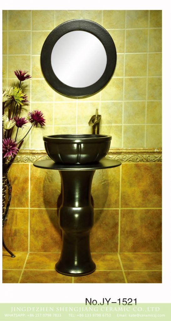 SJJY-1521-62立柱盆_05-546x1024 Large bulk sale matte black color column basin     SJJY-1521-62 - shengjiang  ceramic  factory   porcelain art hand basin wash sink