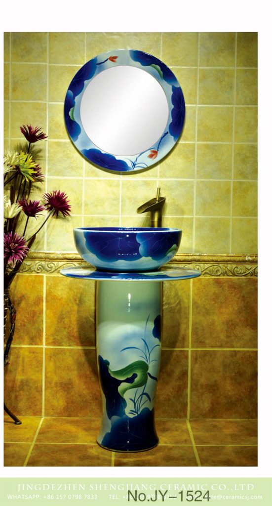 SJJY-1524-62立柱盆_09-551x1024 Art famille rose porcelain column basin       SJJY-1524-62 - shengjiang  ceramic  factory   porcelain art hand basin wash sink