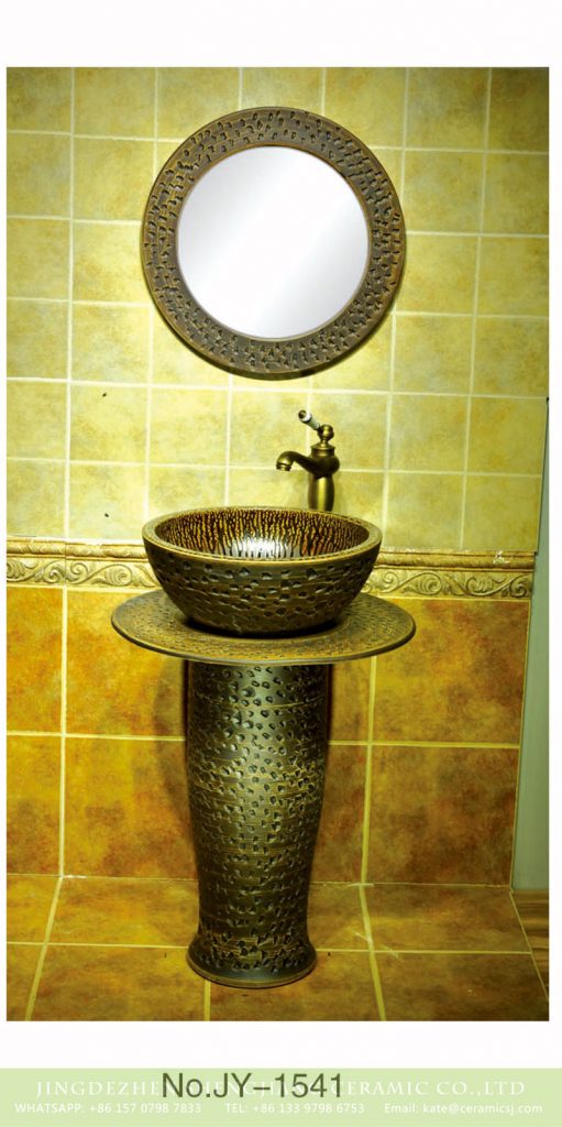SJJY-1541-65立柱盆_08-511x1024 Chinoiserie vintage style and carved knife stroke design column basin     SJJY-1541-65 - shengjiang  ceramic  factory   porcelain art hand basin wash sink
