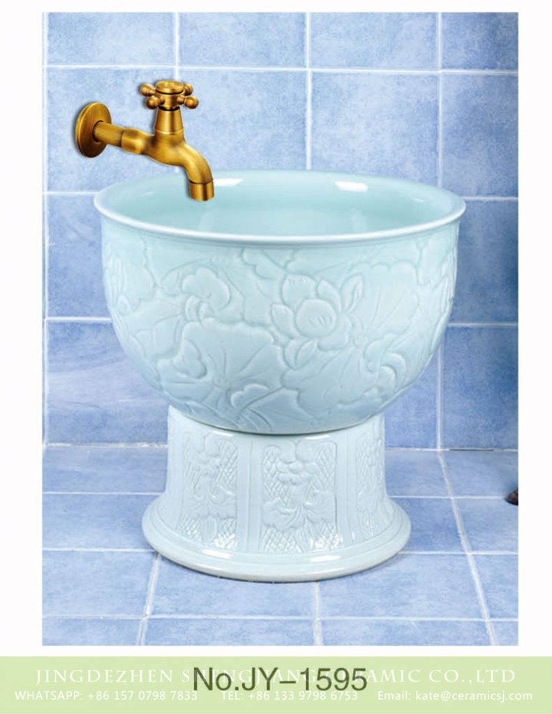 SJJY-1595-75拖把池_09-791x1024 SJJY-1595-75  Handmade ceramic solid color easy cleaning mop sink - shengjiang  ceramic  factory   porcelain art hand basin wash sink