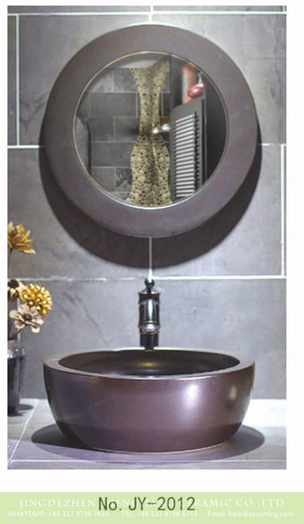 SJJY-2012-3金属釉台上盆_09-595x1024 SJJY-2012-3   Metal glazed smooth ceramic waist drum basin - shengjiang  ceramic  factory   porcelain art hand basin wash sink