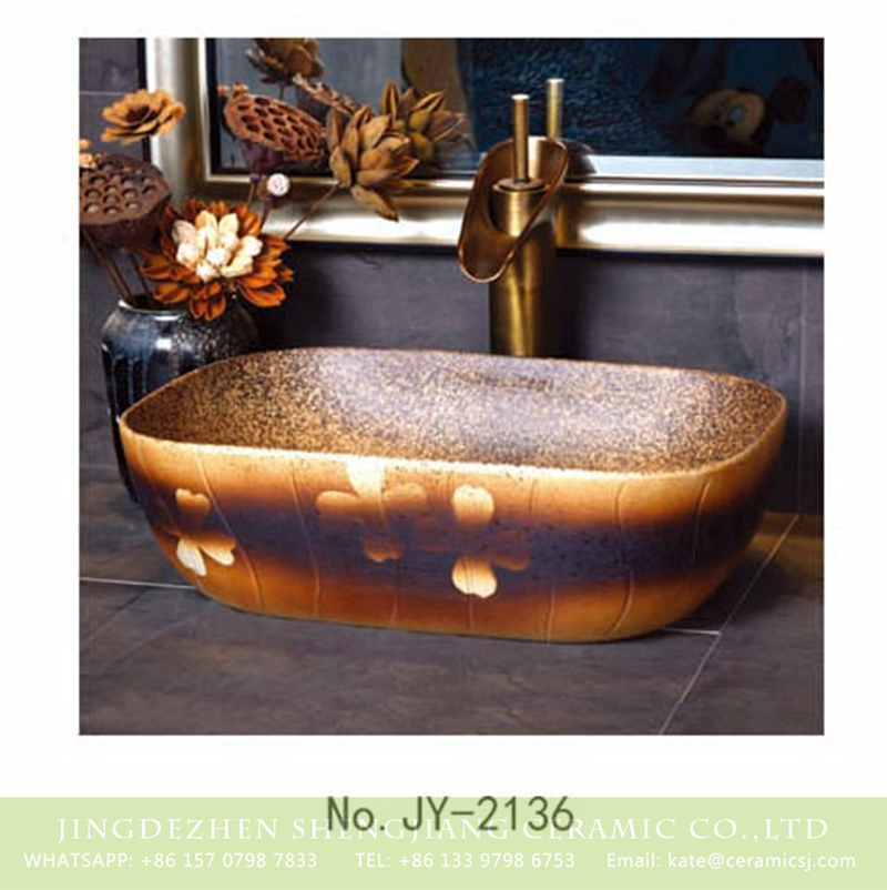 SJJY-2136-18薄口小椭圆盆_15 SJJY-2136-18   China online sale traditional design sanitary ware - shengjiang  ceramic  factory   porcelain art hand basin wash sink