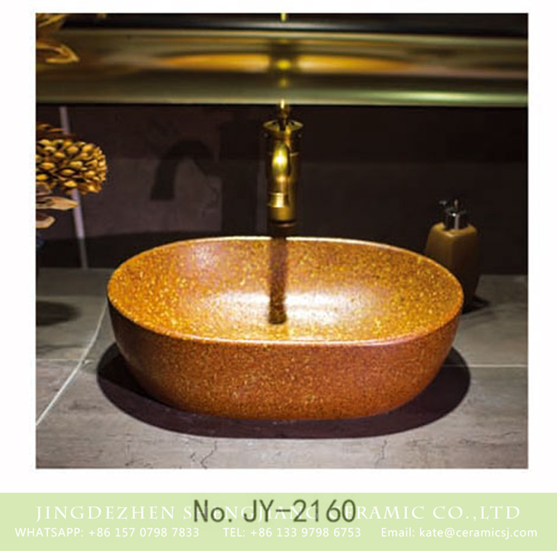 SJJY-2160-21小冬瓜_05 SJJY-2160-21   Large bulk sale solid color wax gourd shape basin - shengjiang  ceramic  factory   porcelain art hand basin wash sink