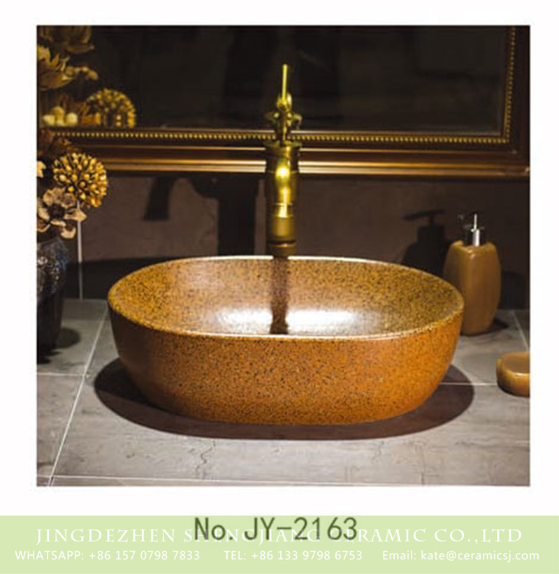 SJJY-2163-21小冬瓜_09 SJJY-2163-21   Factory cheap price solid color porcelain durable wash sink - shengjiang  ceramic  factory   porcelain art hand basin wash sink