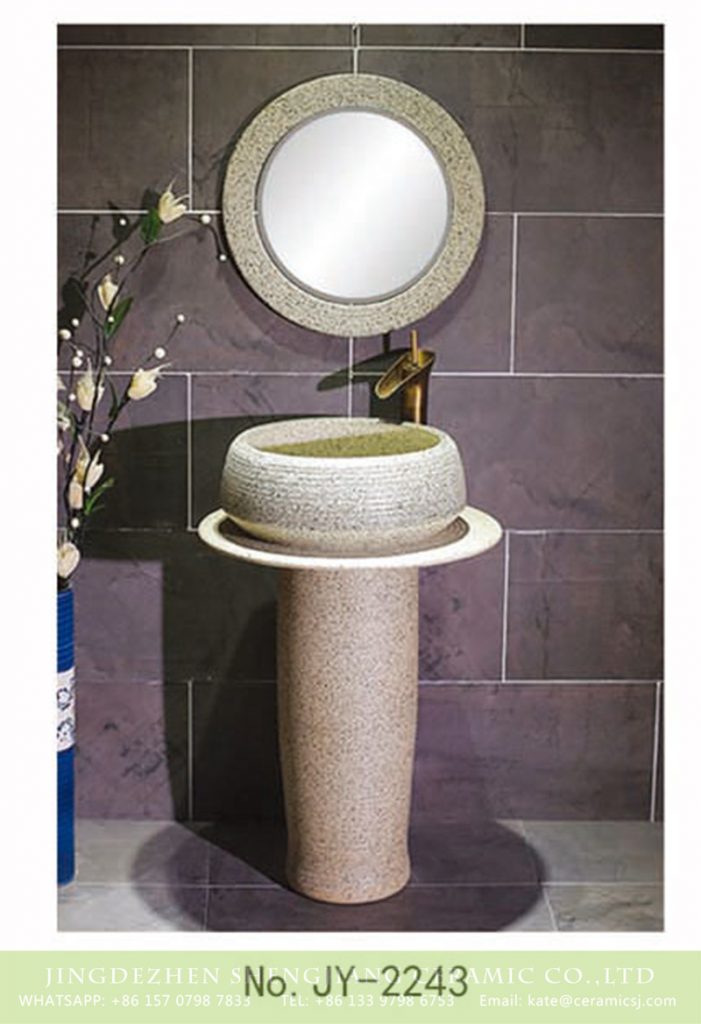 SJJY-2243-30柱盆_10-701x1024 SJJY-2243-30   Imitating marble ceramic one piece basin - shengjiang  ceramic  factory   porcelain art hand basin wash sink