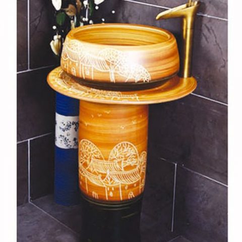 SJJY-2253-31   Hand craft village design high quality column basin
