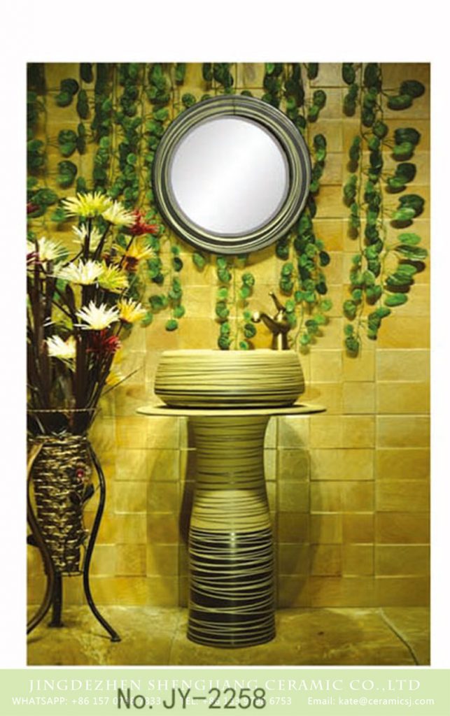 SJJY-2258-32柱盆_05-643x1024 SJJY-2258-32    Art design sink one piece unitary ceramic round pedestal basin - shengjiang  ceramic  factory   porcelain art hand basin wash sink