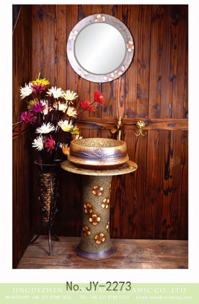 SJJY-2273-33柱盆_13-673x1024 SJJY-2273-33    Large bulk sale art ceramic with hand painted flowers pattern column basin - shengjiang  ceramic  factory   porcelain art hand basin wash sink