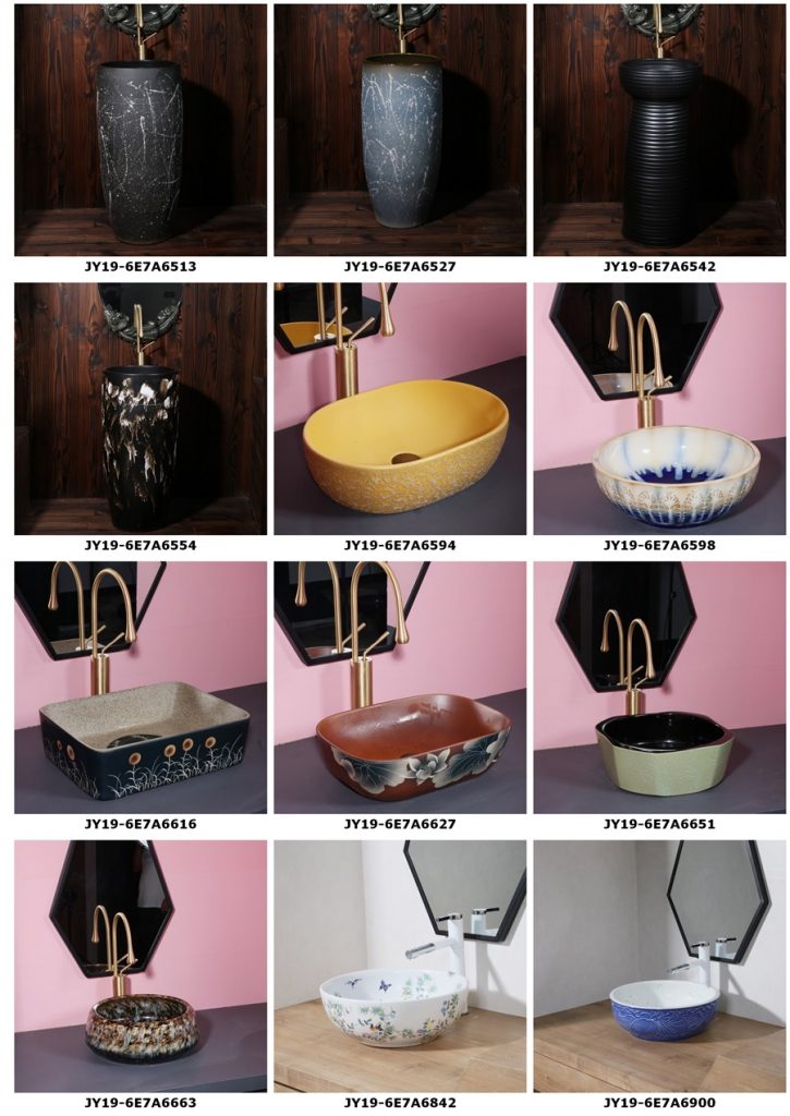 2019.VOL04-jingdezhen-shengjiang-ceramic-art-basin-washsink-brochure-jy_009-725x1024 2019 vol04 New arrivals Shengjiang exquisite arts and crafts porcelain wash basin - shengjiang  ceramic  factory   porcelain art hand basin wash sink