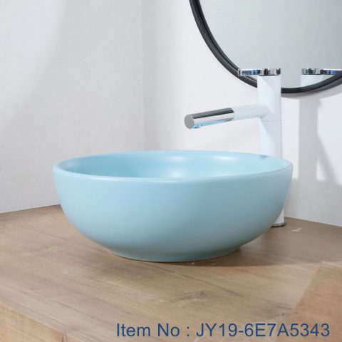 JY19-6E7A5343 Chinese factory direct art ceramic beautiful bathroom washing sink