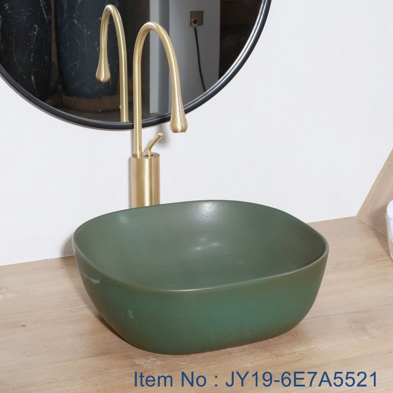 JY19-6E7A5521_看图王 JY19-6E7A5521 Wholesale artistic color glazed oval bathroom ceramic washbasin - shengjiang  ceramic  factory   porcelain art hand basin wash sink