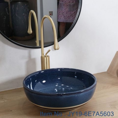 JY19-6E7A5603 New produced Jingdezhen Jiangxi typical color  art ceramic sink