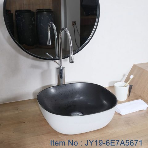 JY19-6E7A5671  New produced Jingdezhen Jiangxi typical color art ceramic sink