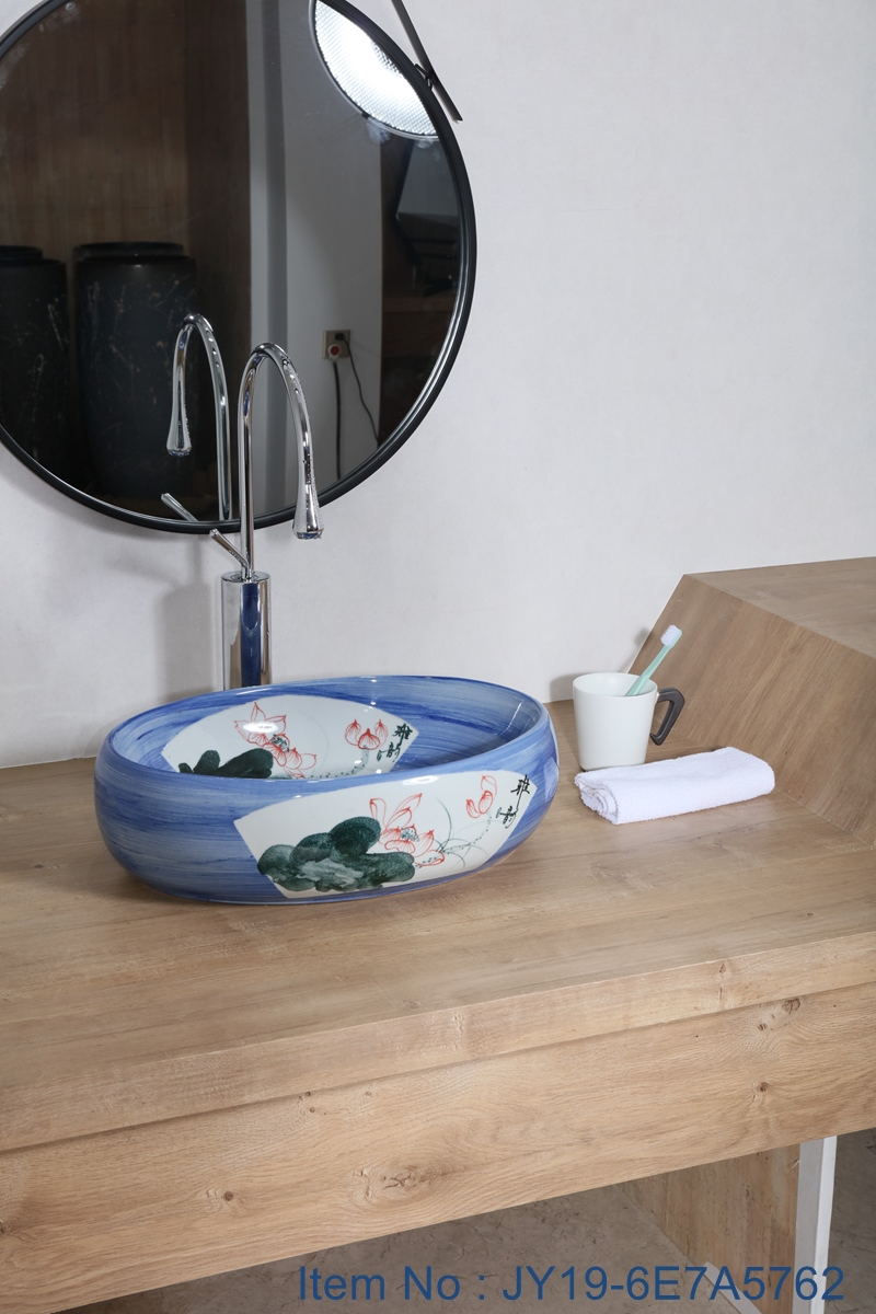 JY19-6E7A5762_看图王 JY19-6E7A5762  New produced Jingdezhen Jiangxi typical color art ceramic sink - shengjiang  ceramic  factory   porcelain art hand basin wash sink