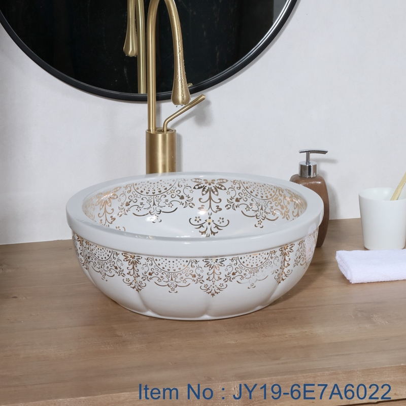 JY19-6E7A6022_看图王 JY19-6E7A6022 Wholesale artistic color glazed oval bathroom ceramic washbasin - shengjiang  ceramic  factory   porcelain art hand basin wash sink