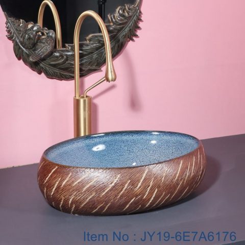 JY19-6E7A6176 Jingdezhen modern high quality  vanity art ceramic