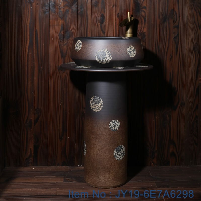 JY19-6E7A6298_看图王 JY19-6E7A6298 China wholesale color glazed bathroom porcelain table top vanity basin - shengjiang  ceramic  factory   porcelain art hand basin wash sink
