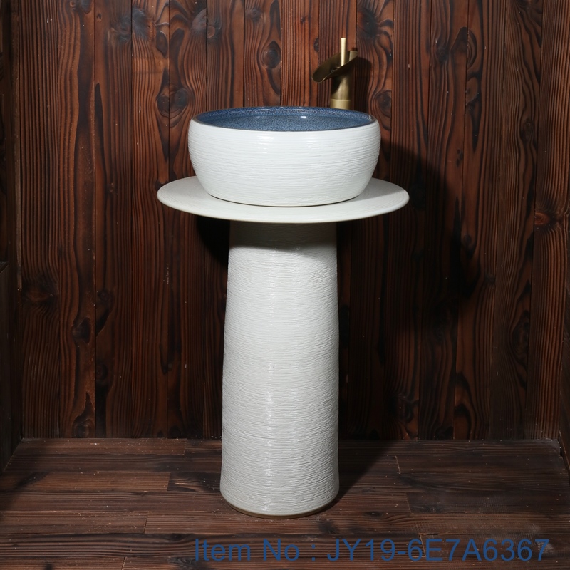 JY19-6E7A6367 JY19-6E7A6367 Wholesale artistic pure white  oval bathroom ceramic washbasin - shengjiang  ceramic  factory   porcelain art hand basin wash sink