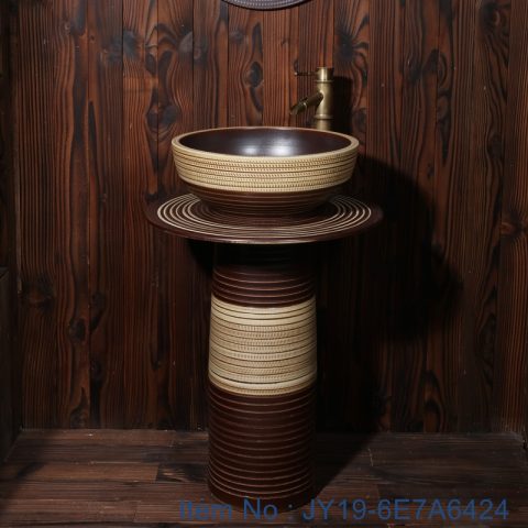 JY19-6E7A6424 Jingdezhen modern vanity art ceramic sink