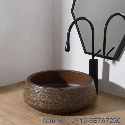 JY19-6E7A7230 Chinese factory direct art ceramic beautiful bathroom washing sink